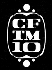 Logo de CFTM-TV en 1969, alors « CFTM 10 ».
