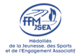 Logo intitulé "FFMJSEA - Médaillés de la Jeunesse, des Sports et de l'Engagement Associatif"