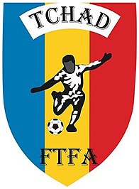 Ecusson de l'équipe du tchad, bleu, jaune et rouge