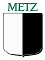 Logo de Metz, jusqu'en 1790 les drapeaux de la milice bourgeoise de Metz garderont ce signe[341].