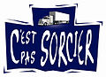 Logo de C'est pas sorcier (du 11 septembre 1994 à septembre 2011) dans le camion de Marcel.