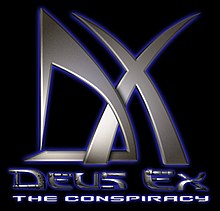 Logo de « Deus Ex: The Conspiracy » légèrement modifié par rapport à l'original.