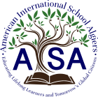 Logo americké mezinárodní školy v Alžíru.