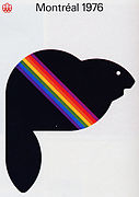 Affiche des Jeux olympiques de Montréal 1976.