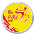 Logo du championnat d'Europe 2008 en Macédoine.