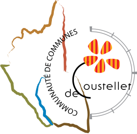 Coustellet települések közösségének címere