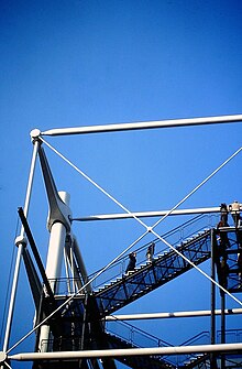 Centre Georges-Pompidou, escalier extérieur (novembre 1977).JPG