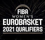Descripción de la imagen del logo.jpg de los clasificatorios del EuroBasket 2021 femenino.