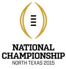 Bildebeskrivelse 2015 College Football Championship Logo Game.png.