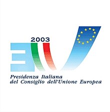 Logo Présidence italienne Conseil UE 2003.JPG