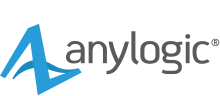 Kuvaus Anylogic-software-logo.svg-kuvasta.