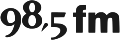 Logo du 98,5 FM de septembre 2011 à août 2016.