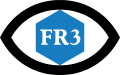 Ancien logo de la radio et la télévision de FR3 utilisé par les stations locales entre 1975 et 1983.