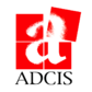 Logotipo de ADCIS con una a blanca distribuida en cuatro cuadrados rojos, uno de los cuales está ligeramente girado en la parte superior derecha