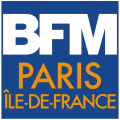 Logo de BFM Paris Île-de-France depuis le 22 mars 2022