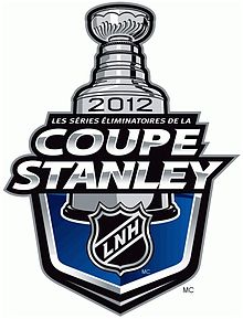 Logo représentant la Coupe Stanley et les mots « Séries éliminatoires de la Coupe Stanley 2012 »
