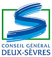 L'ancien logo du conseil général représentait la Sèvre Niortaise et la Sèvre Nantaise.