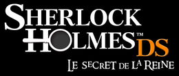 Sherlock Holmes: o logotipo do segredo da rainha.