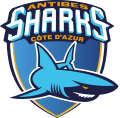 Ny logo med navnet Antibes med det nye kallenavnet "Sharks"