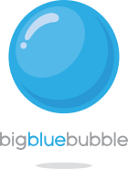 logo de Big Blue Bubble