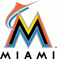 Le logo des Marlins de Miami de 2012 à 2016.