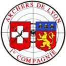 Logo da primeira companhia de arqueiros de Lyon