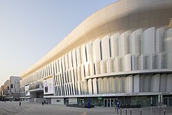 Vue extérieure de la Paris La Défense Arena.