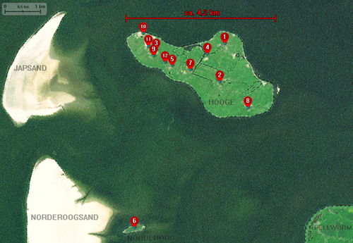 Landsat - Hallig Hooge, Norderoog & Umgebung mit Markierungen-2.png