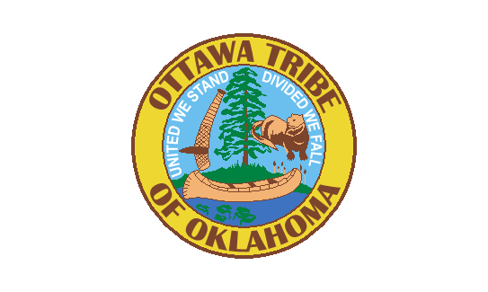 Ofbyld:Flagge fan de Ottawa Stamme fan Oklahoma.png