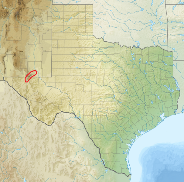 Ofbyld:Guadalupeberchtme lokaasje TX-NM.png