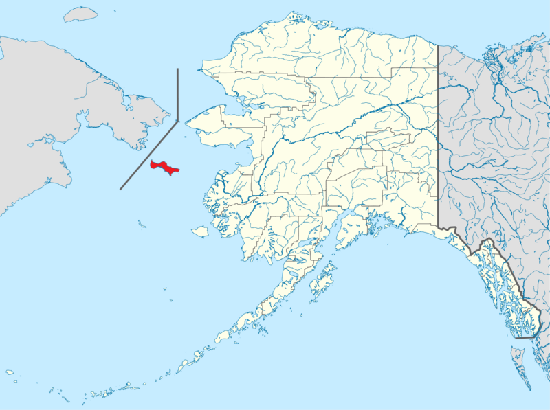 Ofbyld:Lokaasje fan St. Lawrence Island yn Alaska.png