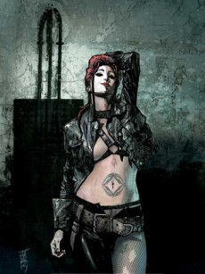 טיפואיד מרי, כפי שהיא מופיעה על עטיפת החוברת Daredevil Vol. 2 #46 מיוני 2003, אמנות מאת אלכס מאליב.