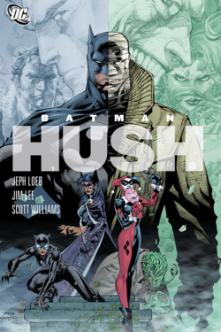 עטיפת האוגדן Batman: Hush. אמנות מאת ג'ים לי.