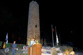 הרמטכ"ל רב-אלוף בני גנץ בטקס התייחדות לזכר חללי חיל ההנדסה הקרבית באתר חולדה 9.9.2014