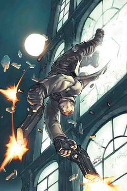 סוכן אקס, כפי שהופיע על עטיפת החוברת Agent X #14 מדצמבר 2003. אמנות מאת אודון סטודיוס