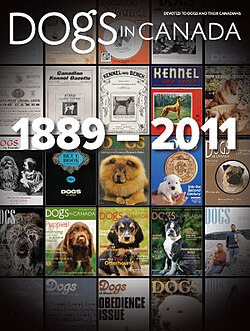 שער הגיליון החודשי האחרון של "כלבים בקנדה" (דצמבר 2011) המורכב משערי גיליונות חשובים קודמים