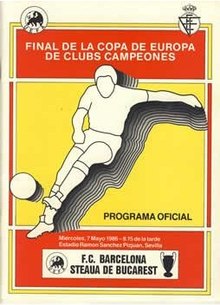 1986 UEFA European Cup Final official match programme cover.jpg