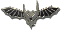 סמל לוחמי היחידה כנפי עטלף המייצגות את מערך הנ"מ, סמל "עוצבת האש" ומגן דוד