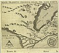 מפת עקיפת ים סוף בספרו של פרנציסקוס קוארסמיוס, 1639