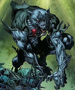 ג'ון ג'יימסון כאדם-זאב, כפי שהופיע בחוברת Carnage Vol. 2 #14 מנובמבר 2016. אמנות מאת מייק פרקינס.