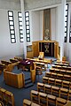 מראה כללי של אולם התפילה בבית הכנסת אוהל נחמה