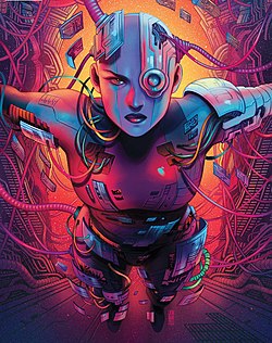 נביולה, כפי שהופיעה על עטיפת החוברת Nebula #1 מפברואר 2020, אמנות מאת ג'ן בארטל.