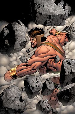 הרקולס, כפי שהופיע על עטיפת החוברת Incredible Hercules #123 מינואר 2009. אמנות מאת קלייטון הנרי