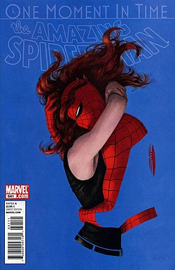 עטיפת החוברת The Amazing Spider-Man #641 מספטמבר 2010, אמנות מאת פאולו ריברה.