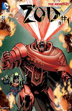 גנרל זוד, כפי שהופיע על עטיפת החוברת Action Comics Vol.2 #23.1 מנובמבר 2013. אמנות מאת ג'ין הא
