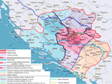 Vrhbosna, jezgra srednjovjekovne bosanske države u središtu karte