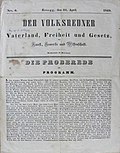 Thumbnail for Der Volksredner für Vaterland, Freiheit und Gesetz