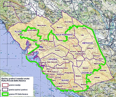 dolina neretve karta Delta Neretve – Wikipedija dolina neretve karta