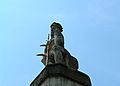 Kip Žalosnoga Krista, na krovu sakristije crkve Majke Božje Koruške u Križevcima