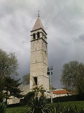 Zvonik porušenog benediktinskog samostana u Splitu